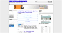 Desktop Screenshot of carisoprodolpharm.com